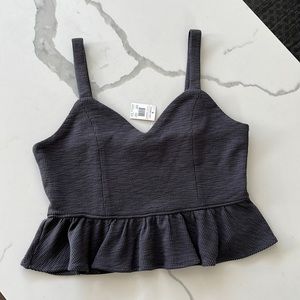 Pretty knit peplum top